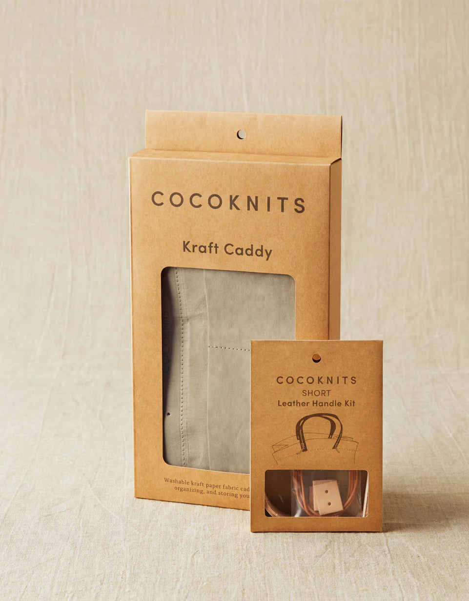 Cocoknits Kraft Caddy with Leather Handle Kit