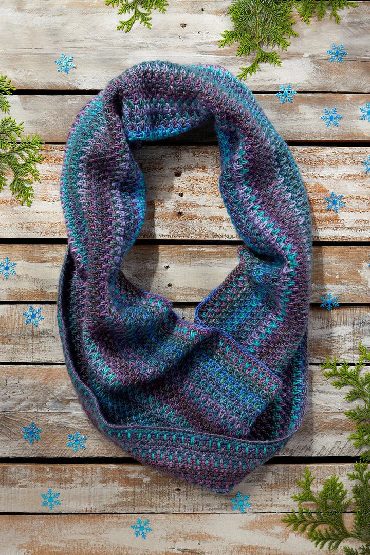 Milky Way Crochet Cowl Kit with Colorburst Yarn