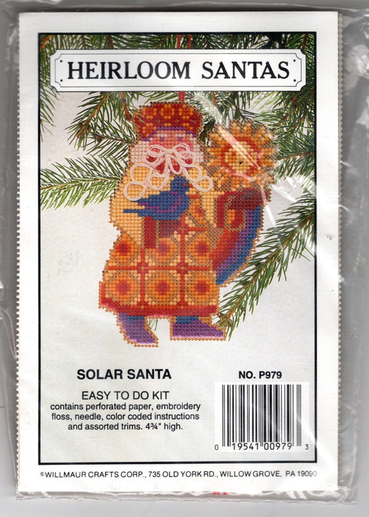 Heirloom Santas Cross Stitch Kit - Perforated Paper