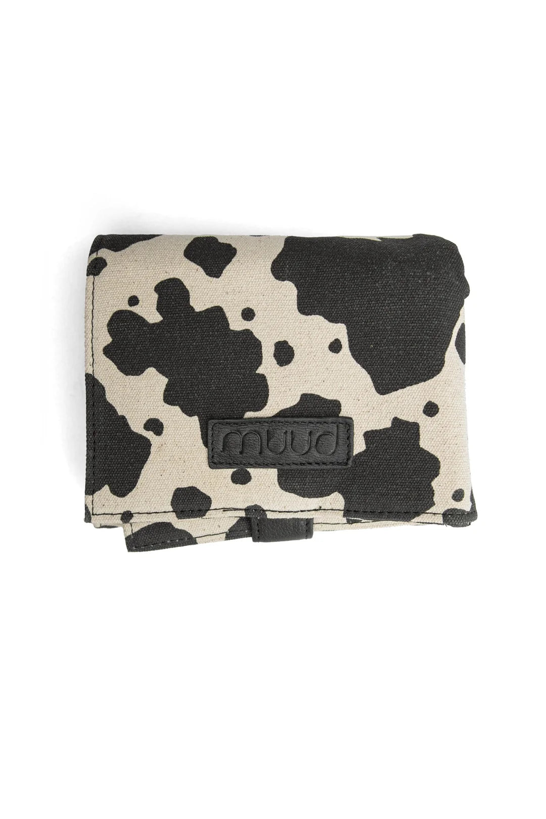 Muud Stockholm Canvas Cow Print Interchangeable Needle Organizer