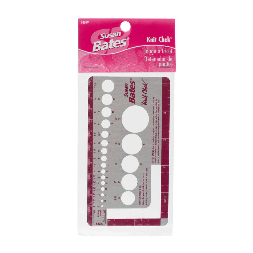 Susan Bates Knit or Crochet Gauge