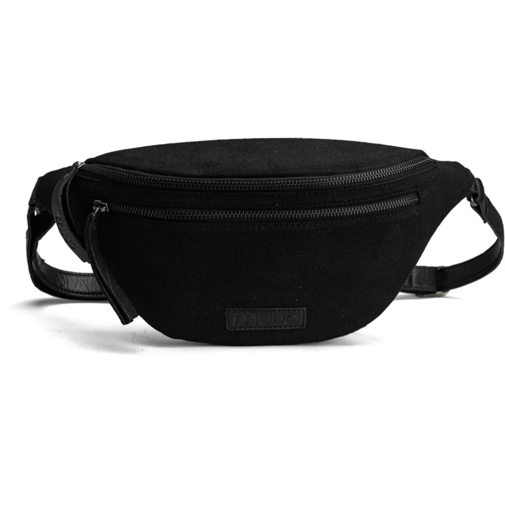 Muud Vegas Canvas Black Fanny Pack