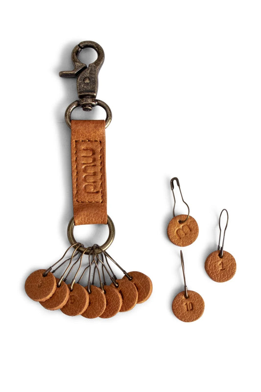 Muud Feliz Leather Stitch Markers