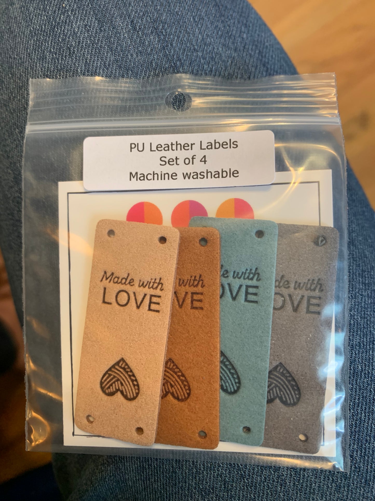 Handmade with Love Leather Labels