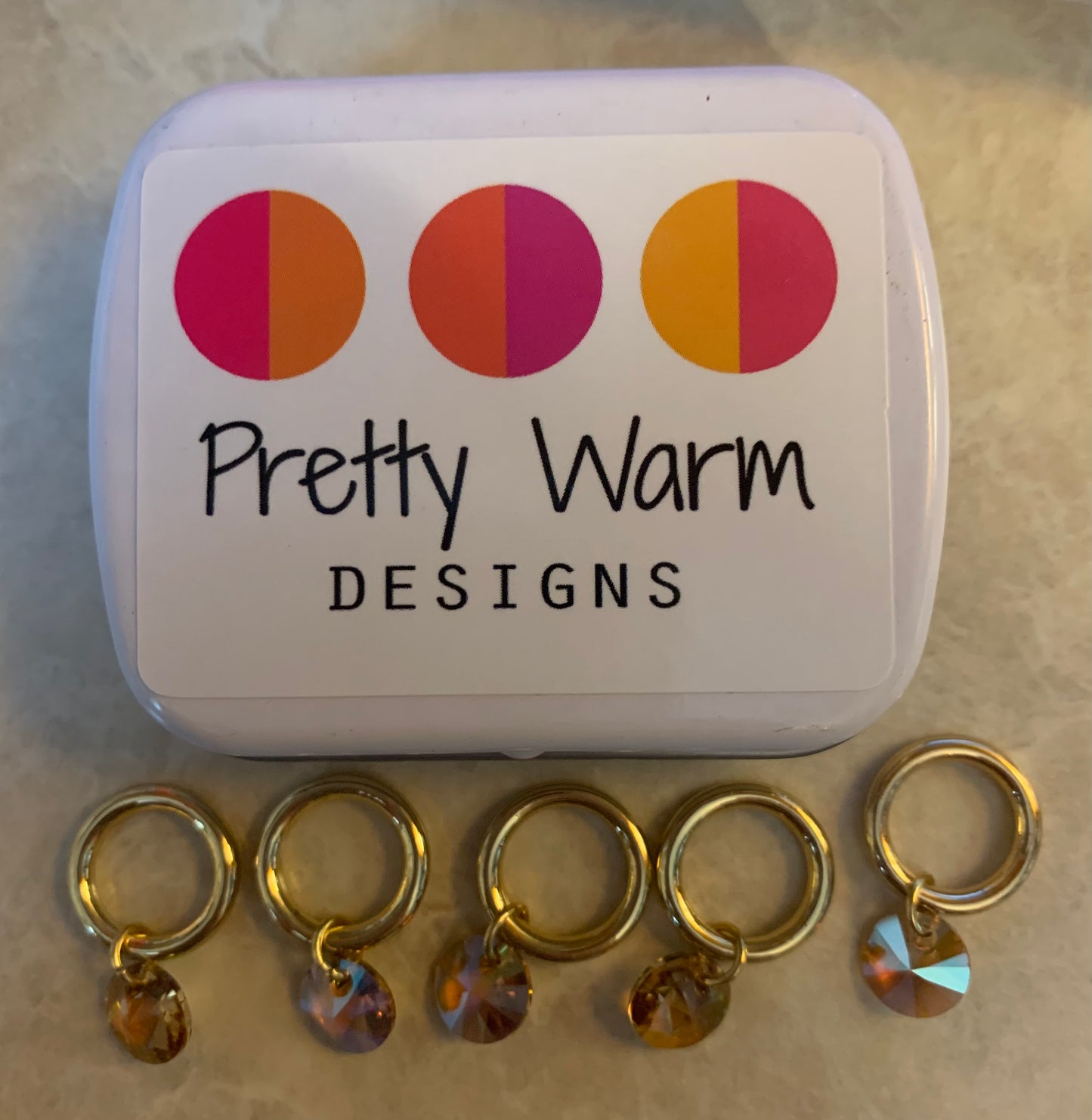 Pretty Warm Designs Jewel Stitch Markers