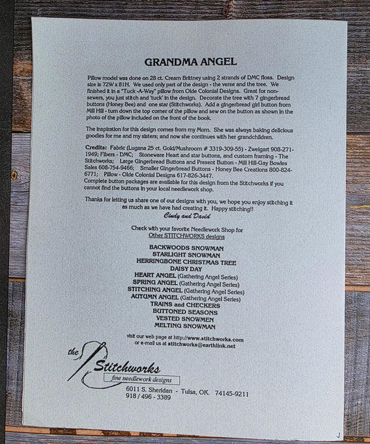 The Stitchworks: Grandma Angel Pattern