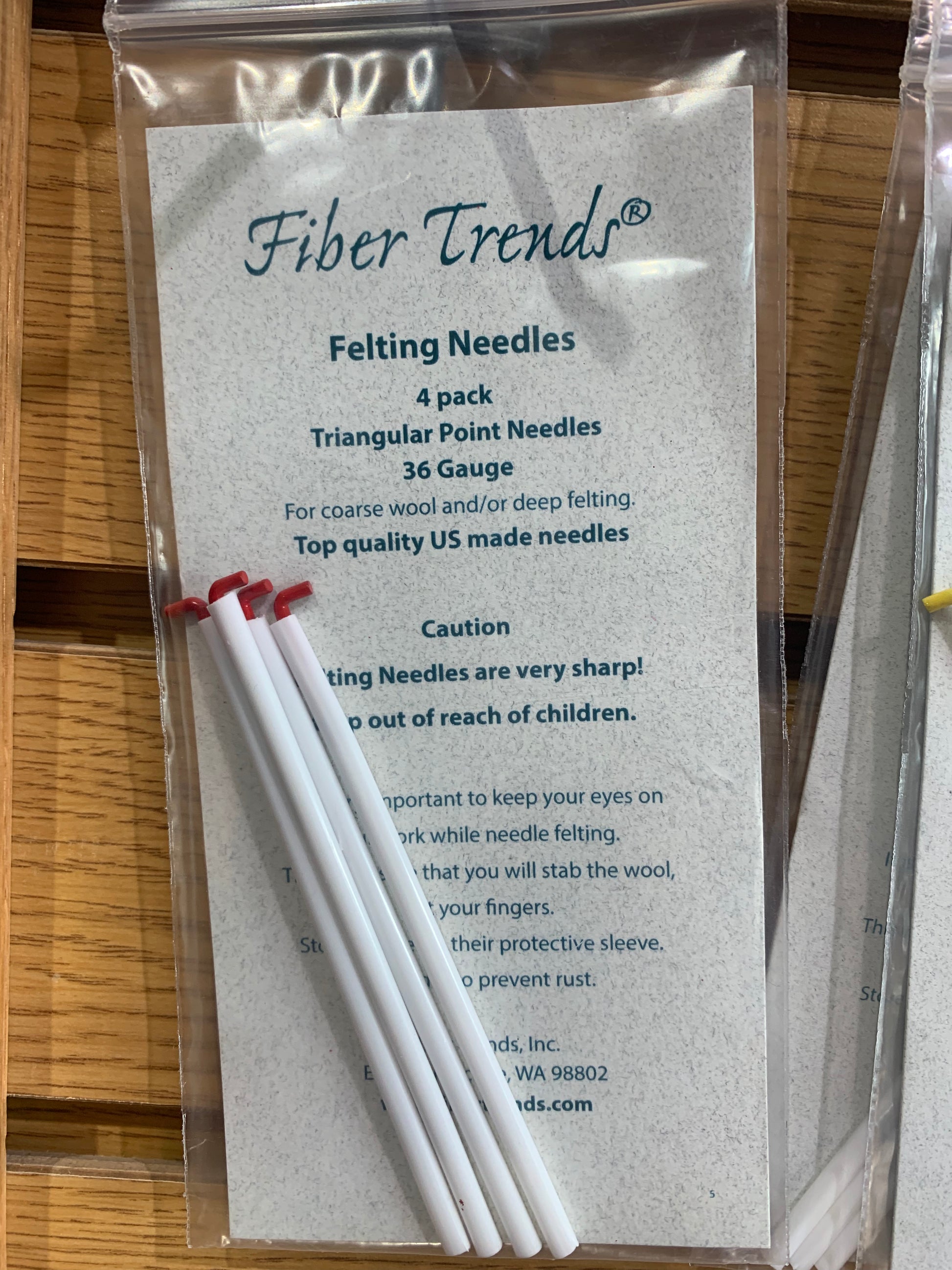 Felting Needle, 36 gauge, Triangular (4-pack), Felting Equipment