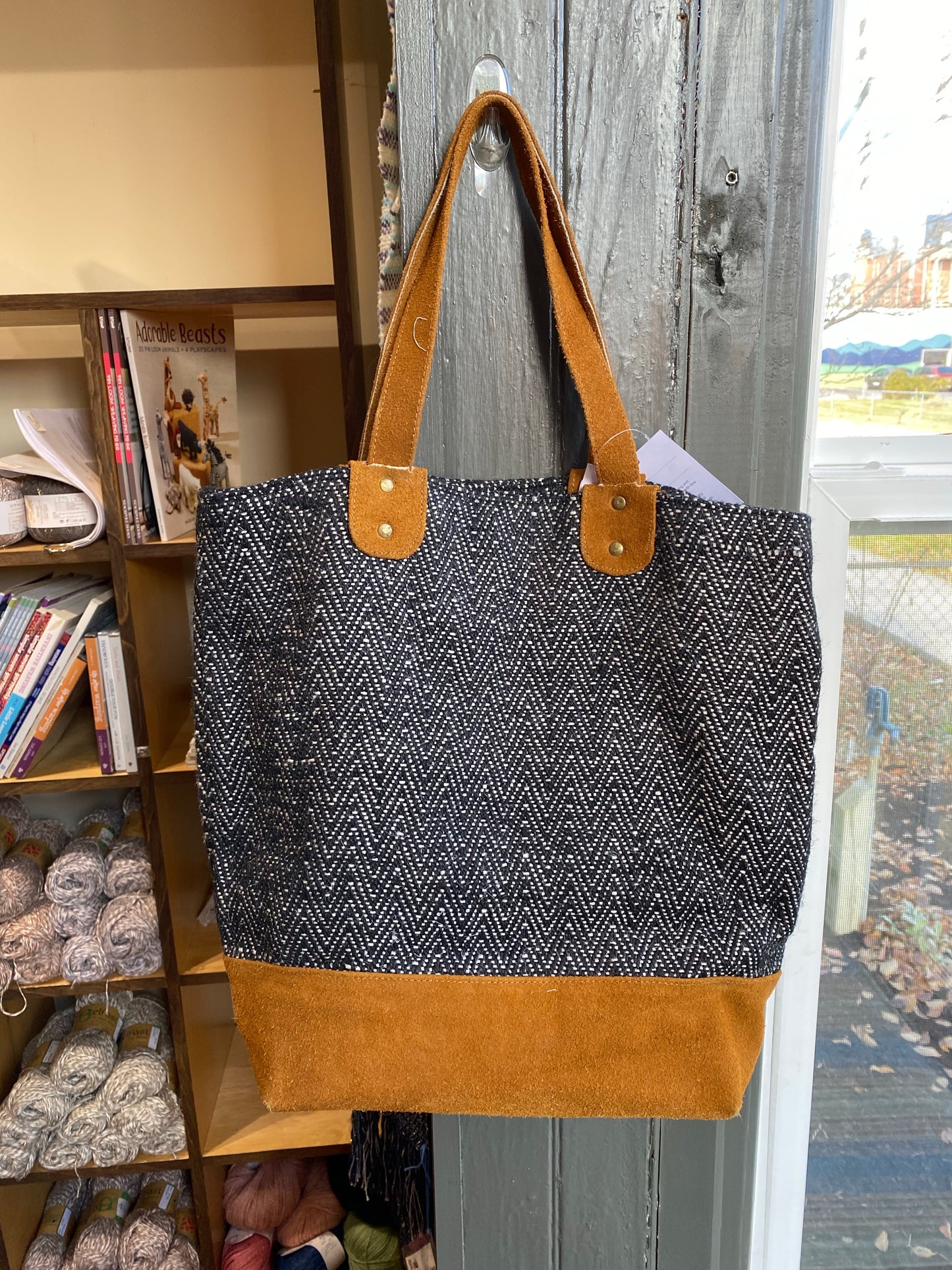 Leather Handled Tote